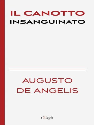 cover image of Il canotto insanguinato
